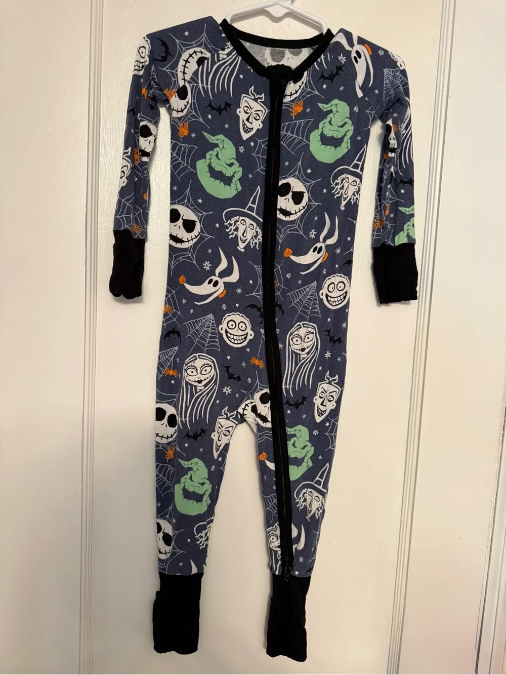 Little Sleepies Nightmare Before Christmas Halloween Character Zippy Footie